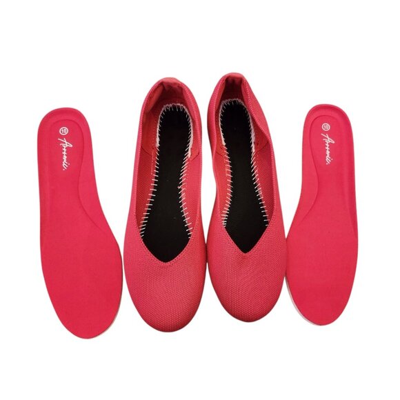 ARROMIC Pink Ballet Flats Slip On Shoes Ladies 10 Loafers Removeable Insoles - Picture 7 of 12